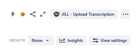 New button at Jira's board page